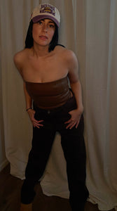 Bailey Leather Tube Top