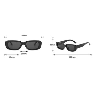 Hindsight Rectangular Sunglasses Black